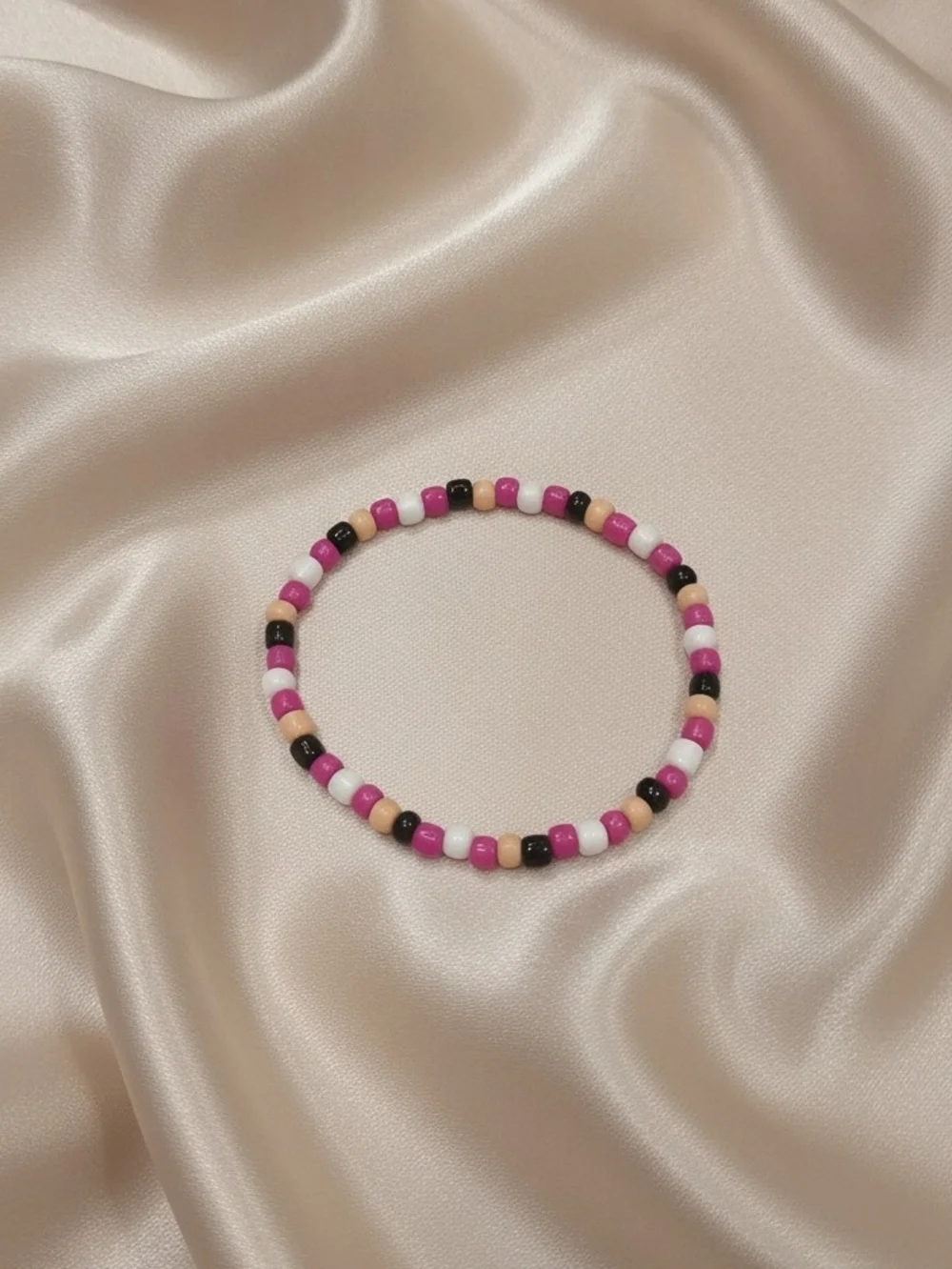 Kids Pink Beaded OHANA Bracelet Set